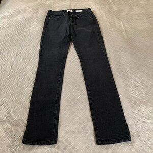 Jessica Simpson Womens 28 Denim Jeans Black Cherish Skinny Low Rise Stretch